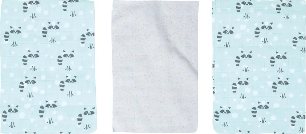 Gants de toilette Hydrophile 3 Pièces Racoon Mint | Menthe