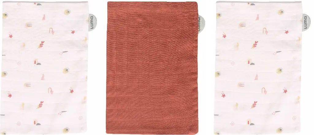 Gants de toilette Hydrophile 3 Pièces Sunset Shapes | Multicolore