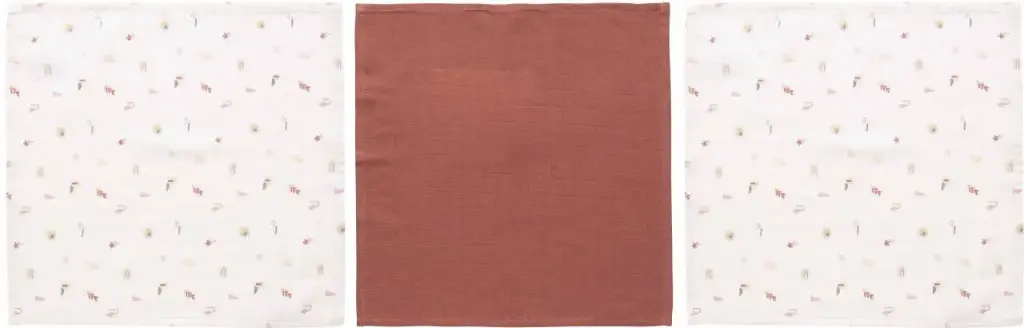 Lingettes Hydrophile 70x70cm 3 Pièces Sunset Shapes | Multicolore