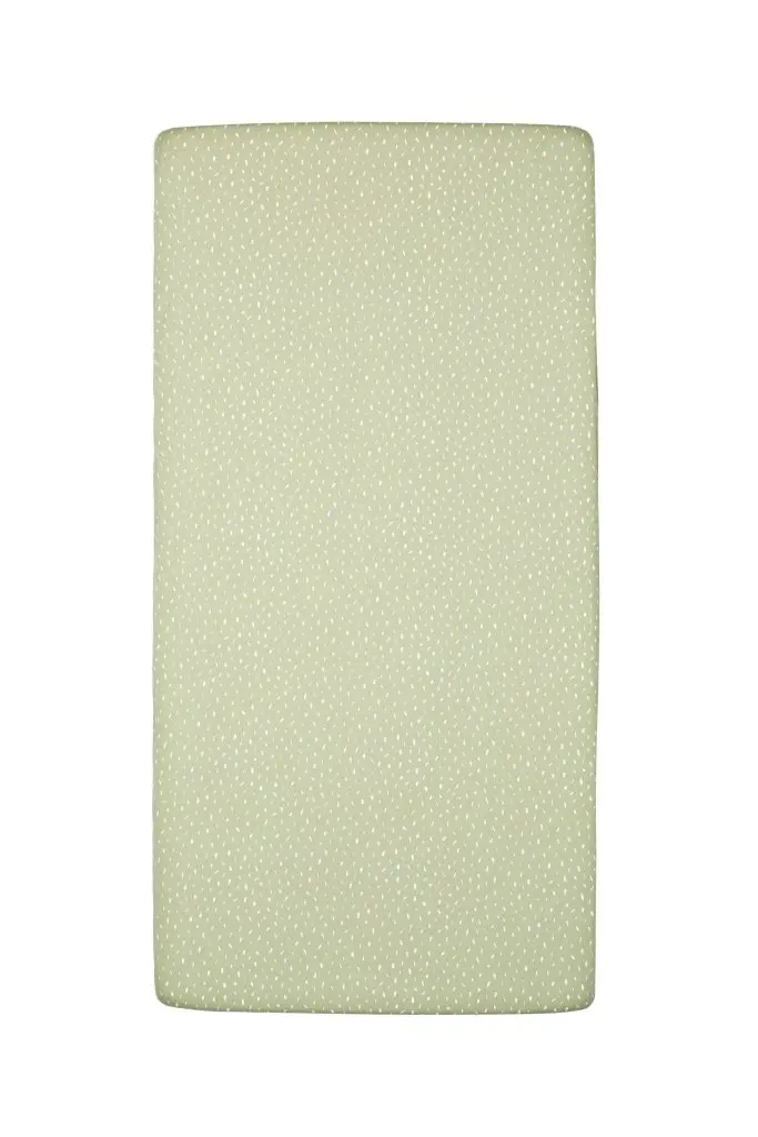 Hoeslaken Jersey 60x120cm Dot | Pistache