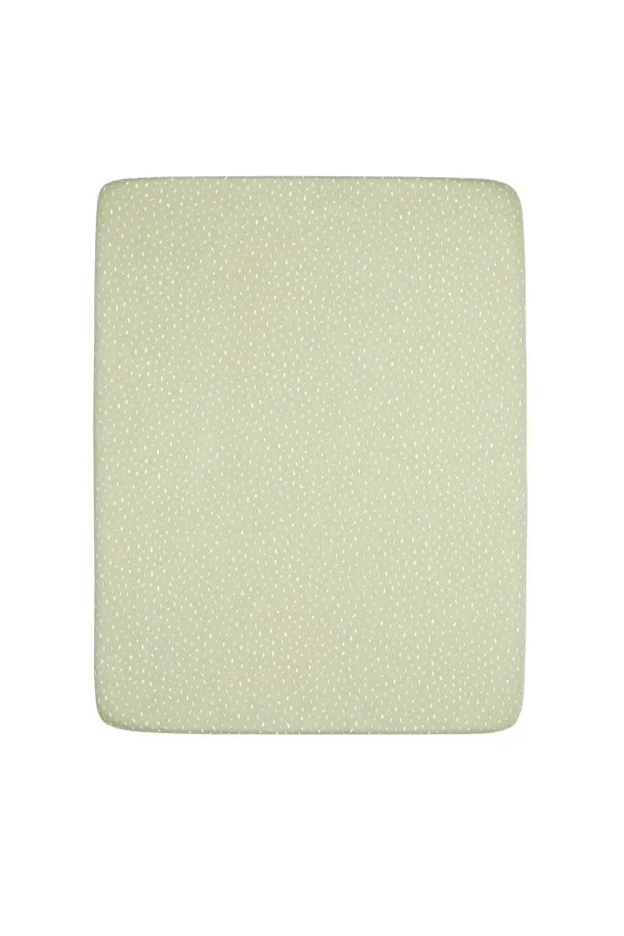 Hoeslaken Jersey 75x95cm Dot | Pistache