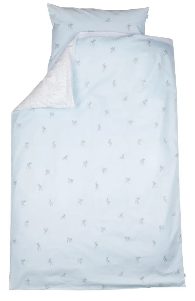 Housse de couette 100x140cm Bambi | Bleu