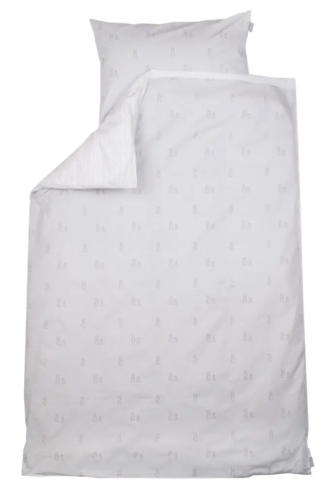 Housse de couette 100x140cm Bunny | Gris