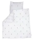 Housse de couette 80x80cm Mickey | Blanc/Noir