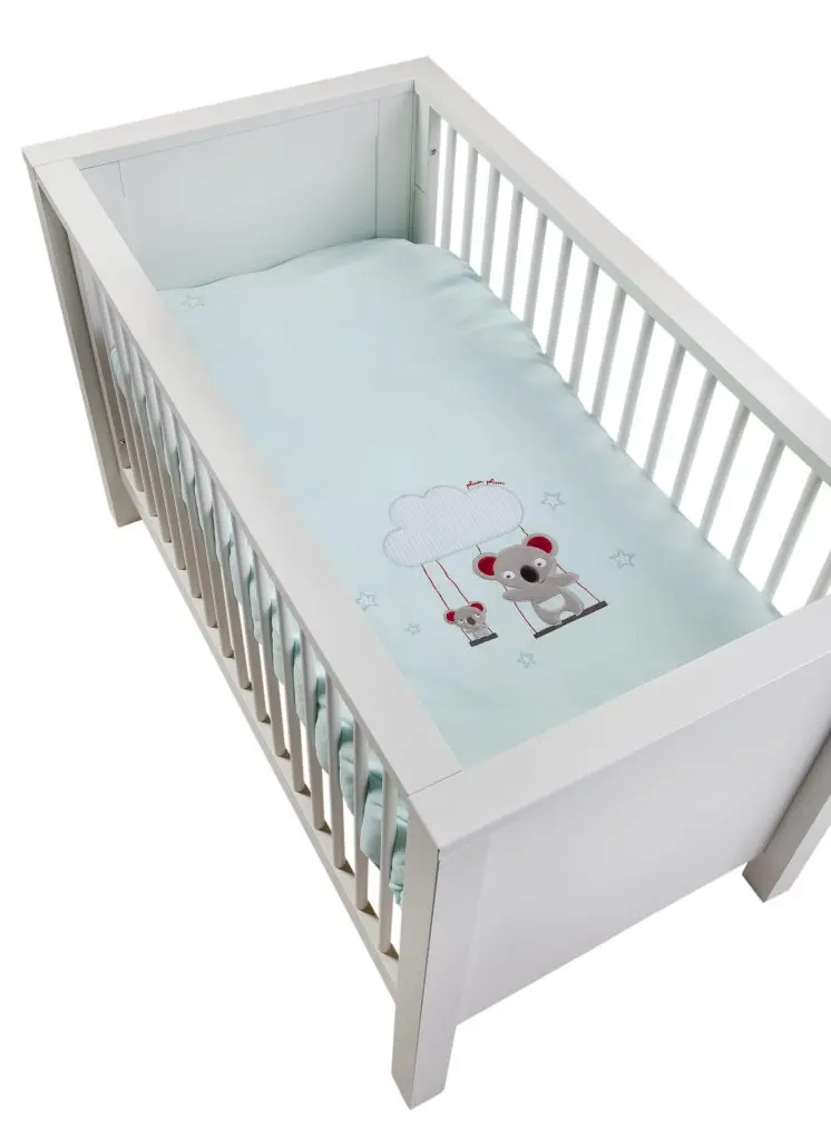Housse de couette 80x80cm Koala | Menthe