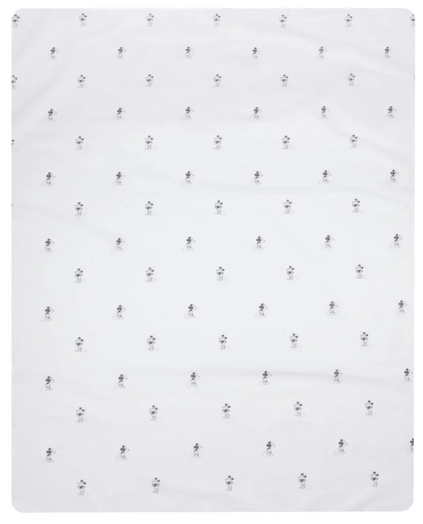 Drap 120x150cm Mickey | Blanc/Noir