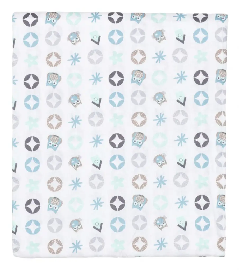 Drap 80x100cm Owl Family | Multicolore