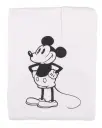 Couverture 100x150cm Mickey | Blanc/Noir