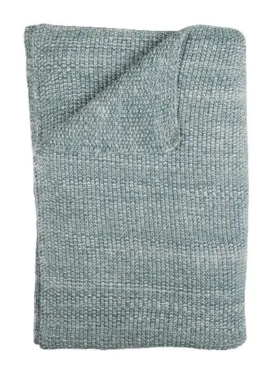 Deken Gebreid 100x150cm Smoke Blue | Blauw