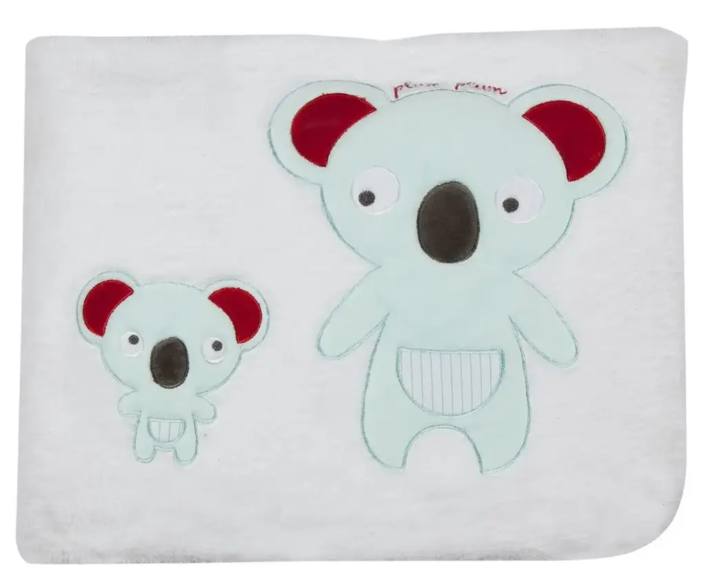 Couverture 100x150cm Koala | Blanc