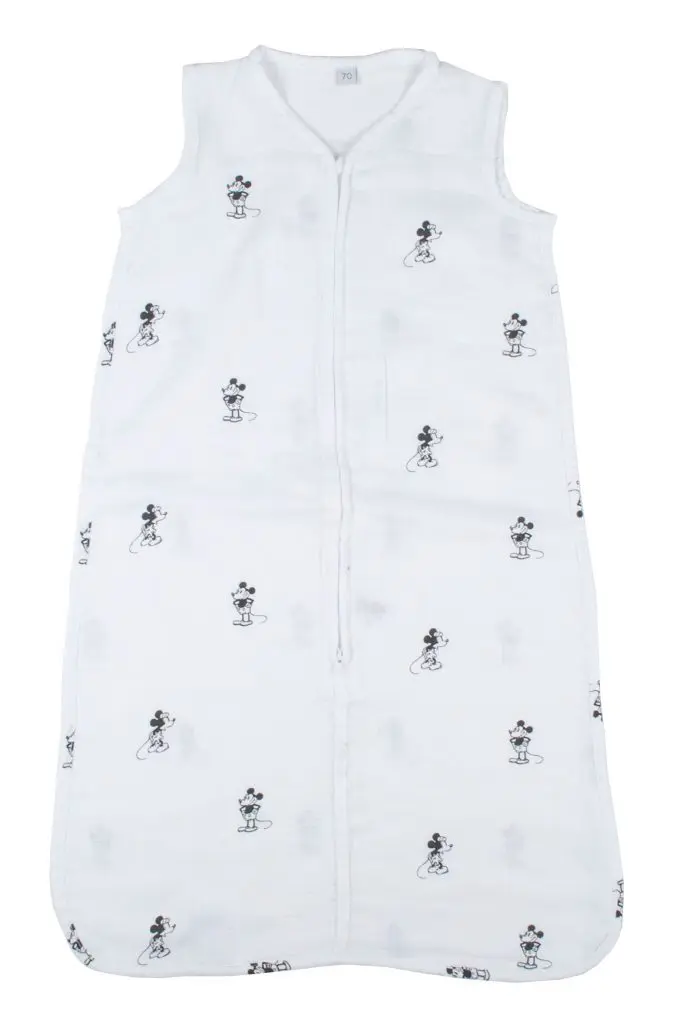 Sac de couchage Eté Hydrophile 70cm Mickey | Blanc/Noir