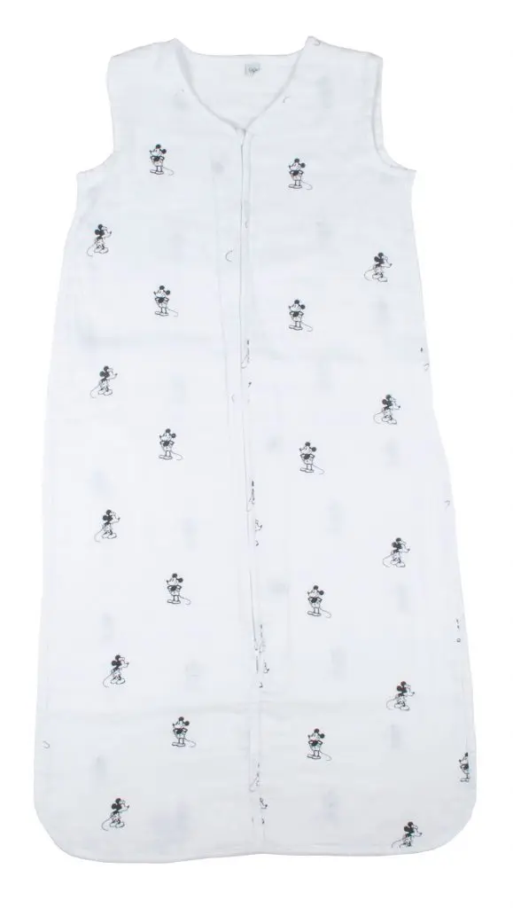 Sleeping bag Summer Muslin 90cm Mickey | White/Black