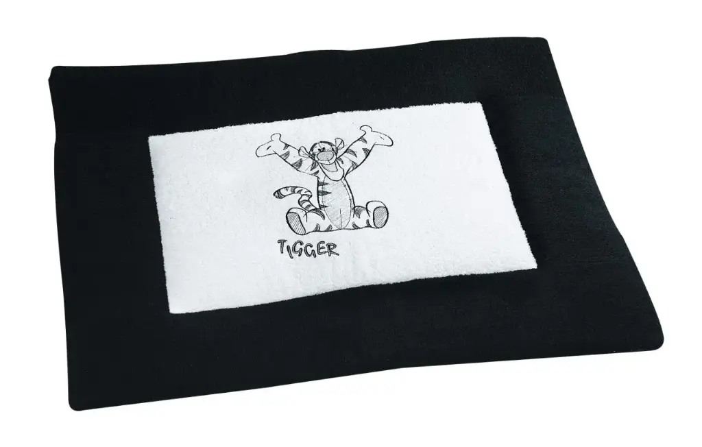 Tapis de jeu/parc 75x95cm Tigger | Blanc/Noir