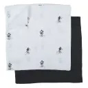 Lingettes Hydrophile 90x100cm 2 Pièces Mickey | Blanc/Noir