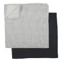 Lingettes Hydrophile 90x100cm 2 Pièces Bunny | Gris/Noir