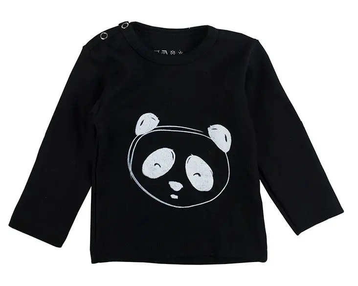 T-Shirt Panda Black | Zwart