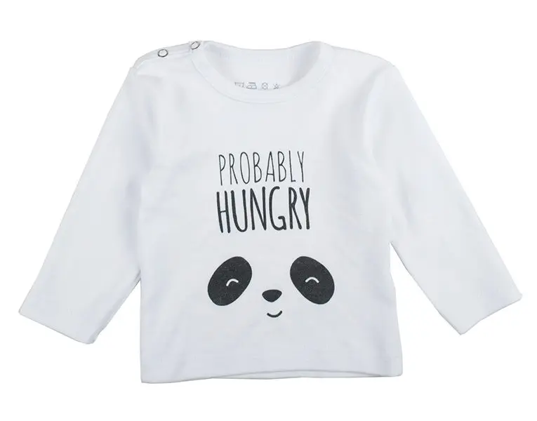 T-shirt Hungry Panda White | Blanc