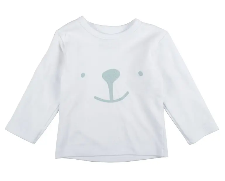 T-shirt Bear Smile White | Blanc