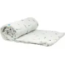 Swaddle Bamboo Muslin 120x120cm Tee Pee | White/Blue