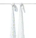 Lingettes Hydrophiles 120x120cm 2 Pièces Star Dino | Multicolore