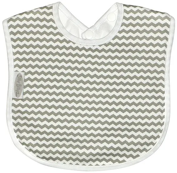 Bavoir Junior Jersey Chevron Grey | Gris