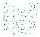 Bavoir Junior Jersey Triangles | Blanc/Noir