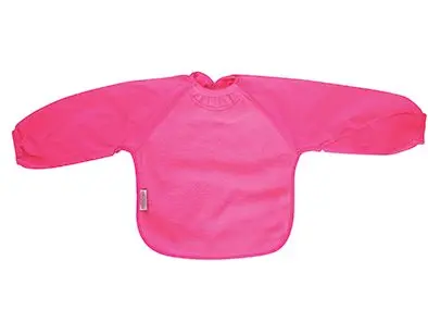 Bavoir Manches Longues Small Fuchsia | Rose