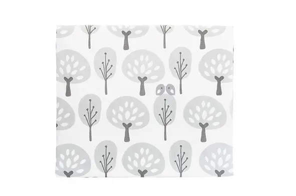 Drap 120x150cm Forest | Blanc/Gris