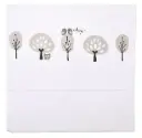 Drap 120x150cm Forest | Blanc/Gris