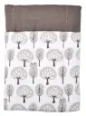 Couverture 100x130cm Forest | Blanc/Gris