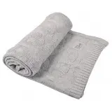 Couverture Tricotée 100x130cm Forest | Gris