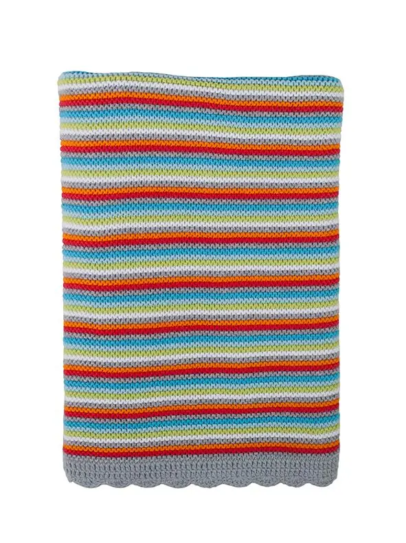 Couverture Tricotée 75x90cm Fabel | Multicolore