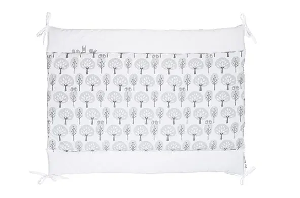 Tapis de parc 75x95cm Forest | Blanc/Gris