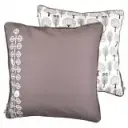 Taie d'oreiller 50x50cm Forest | Blanc/Gris