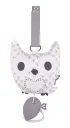 Boîte à musique Hibou Forest | Blanc/Gris