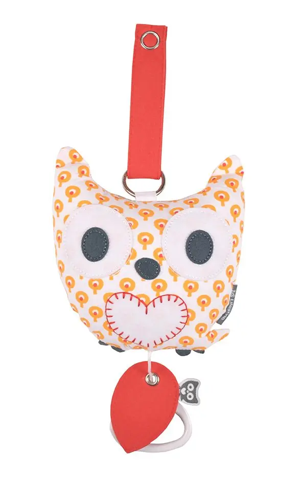 Boîte à musique Hibou Fabel | Orange