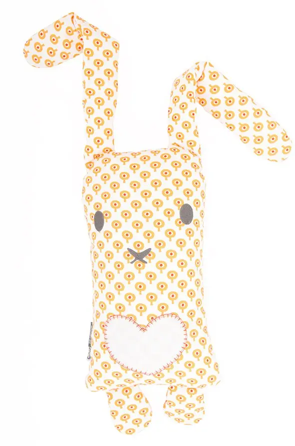 Coussin Lapin Retro | Orange