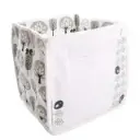 Panier de rangement Forest | Blanc/Gris