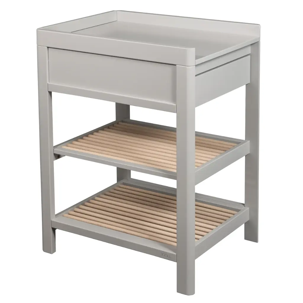 Table à langer Lukas Duo Soft Grey/Natural | Gris
