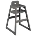 Chaise haute Marita Seal Grey| Anthracite