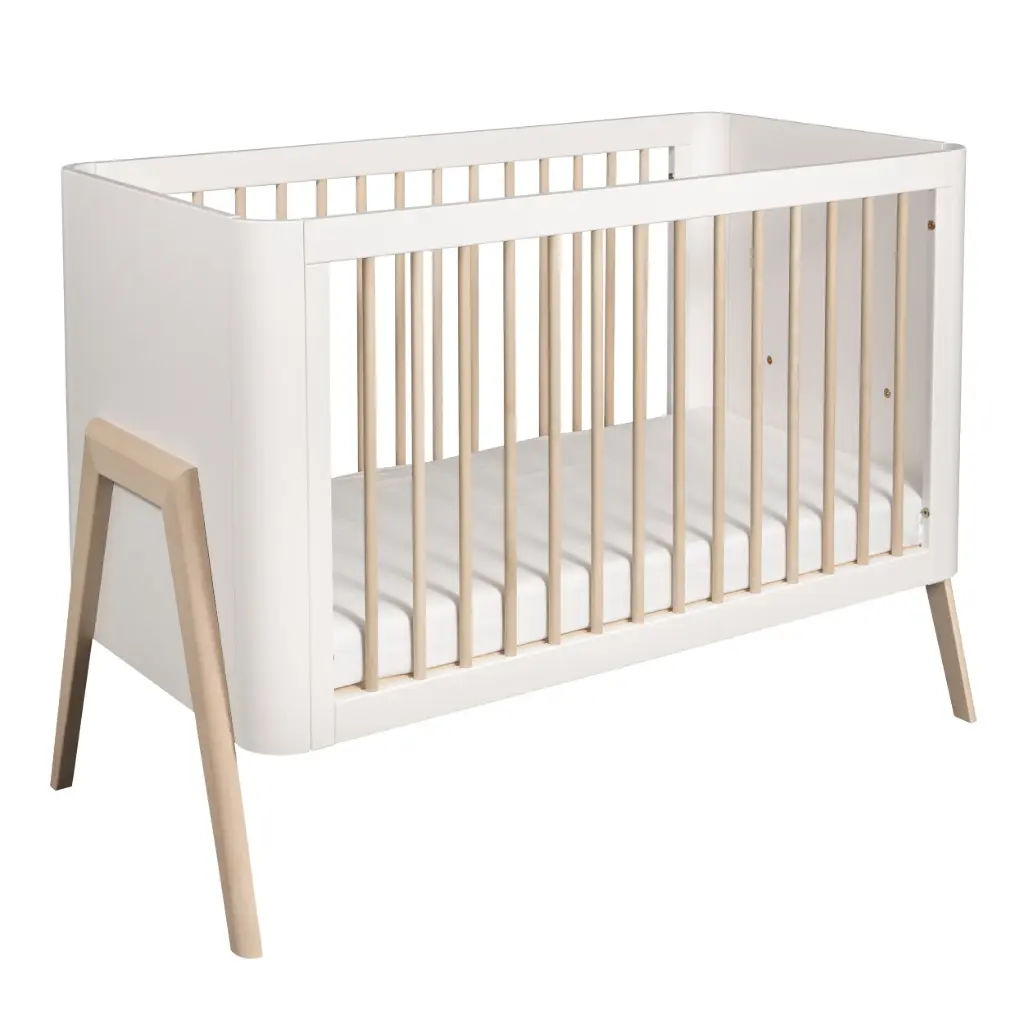 Bed 60x120cm Torsten White/Natural | Wit