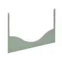 Zijpaneel Bed 60x120cm Wave Light Green | Groen