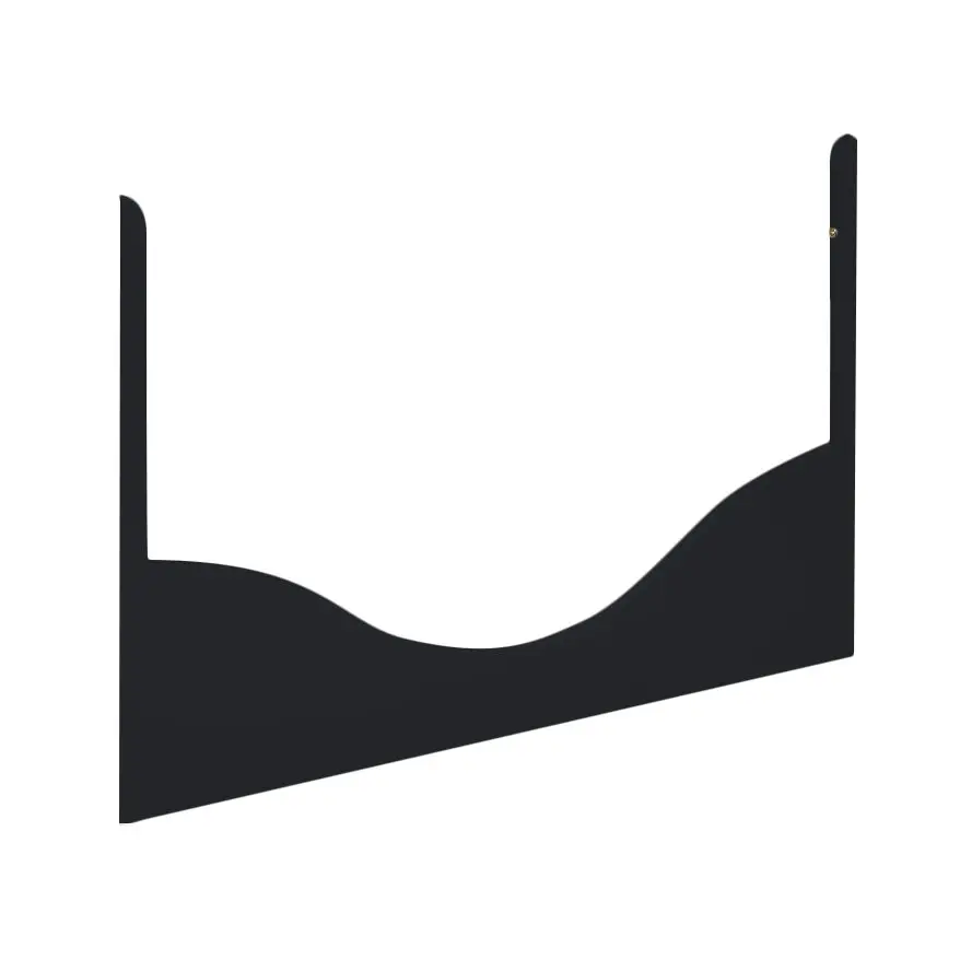 Panneau latéral pour lit 60x120cm Wave Noir | Noir