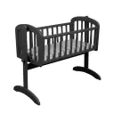 Swinging crib 40x90cm Lux Seal Grey | Anthracite