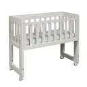 Bedside crib Oslo White | White