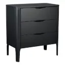 Commode Wave Black Satin | Zwart