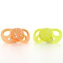Pacifiers 6+m 2 Pieces Orange/Yellow | Orange/Yellow