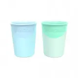 Beker 170ml 2 Stuks Pastel Blue/Green | Blauw/Groen