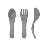 Bestek 3 Stuks Pastel Grey | Grijs