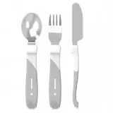Couverts Acier 3 Pièces White | Blanc